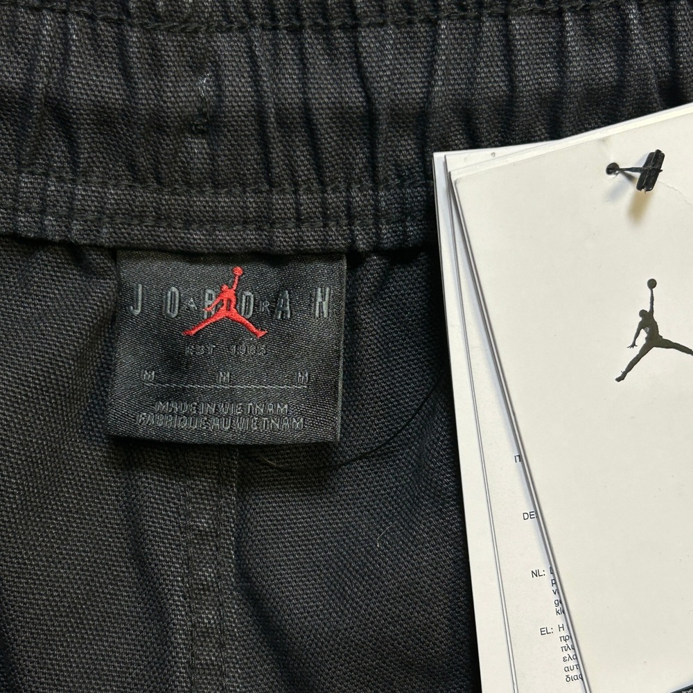 Jordan Essentials Chicago Men's Medium Washed Cargo Pants Black - Picture 11 of 14